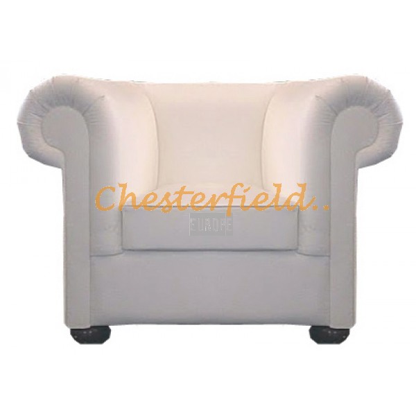 London XL Chesterfield Sessel Weiß 