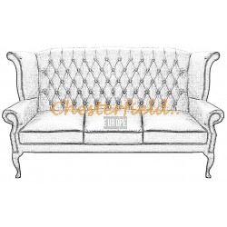 Queen 3er Chesterfield Sofa