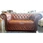 Williams Cognac 2-Sitzer Chesterfield Sofa
