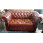 Williams XL Cognac 2-Sitzer Chesterfield Sofa