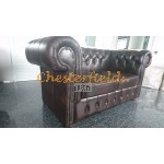 Classic Antikbraun 2-Sitzer Chesterfield Sofa