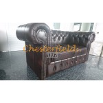 Classic XL 2-Sitzer Antikbraun Chesterfield Sofa 