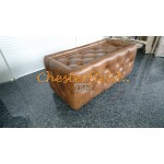 Chesterfield Tisch 60x120 Antikgold