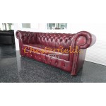 Williams XL Antikrot 3-Sitzer Chesterfield Sofa