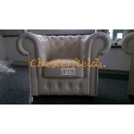 Classic 321 Off Weiß Chesterfield Garnitur