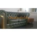 Classic Antikgruen 2-Sitzer Chesterfield Sofa 