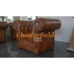 Lord XL Antikgold Chesterfield Sessel 