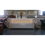 London XL Weiß (K1) 3-Sitzer Chesterfield Sofa 