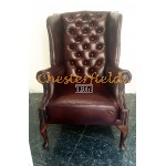 St. James Antikrot (A7) Chesterfield Ohrensessel 