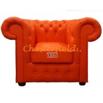 Classic XL Orange (K6) Chesterfield Sessel