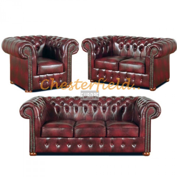 Classic 321 Antikrot Chesterfield Garnitur