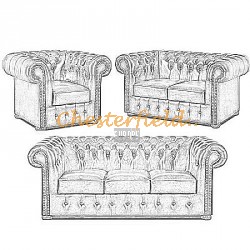 Classic Chesterfield Sofagarnitur - TheChesterfields.de