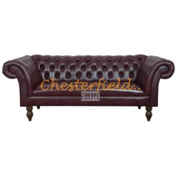 Diva Antikrot 3-Sitzer Chesterfield Sofa
