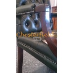 King  Antikgrün (A8) Chesterfield Armstuhl