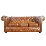 Lord Antikgold 3-Sitzer Chesterfield Sofa - TheChesterfields.de