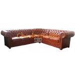 Lord 3+2 Antikwhisky Chesterfield Ecksofa   280 cm x 235 cm