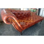 Recamiere Pompadour Chesterfield Linksseitig C12 Antikwhisky