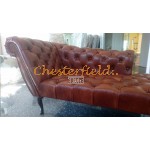 Recamiere Pompadour Chesterfield Linksseitig C12 Antikwhisky