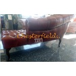 Recamiere Pompadour Chesterfield Linksseitig C12 Antikwhisky