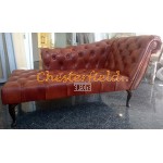 Recamiere Pompadour Chesterfield Rechtsseitig  C12 Antikwhisky