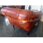 Recamiere Pompadour Chesterfield Rechtsseitig  C12 Antikwhisky