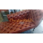 Recamiere Pompadour Chesterfield Rechtsseitig  C12 Antikwhisky