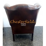 Queen Antikbraun (A5 Mitte) Chesterfield Ohrensessel 