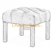 Taboret Chesterfield Hocker (2)