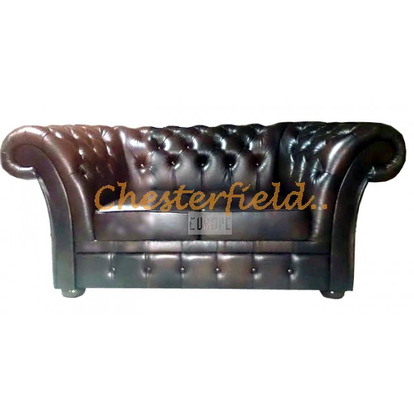 Windchester XL Antikbraun 2-Sitzer Chesterfield Sofa