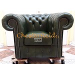 Classic XL Antikgruen (A8) Chesterfield Sessel 