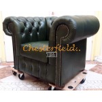 Classic XL Antikgruen (A8) Chesterfield Sessel 