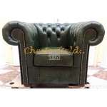 Classic Antikgruen (A8) Chesterfield Sessel 