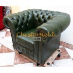 Classic XL Antikgruen (A8) Chesterfield Sessel 