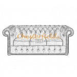 Chesterfield Classic XL 3 sitzer Ledersofa in anderen Farben