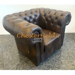 Classic Antik Mittelbraun (A5M) Chesterfield Sessel 