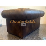 Classic  XL Antik mittelbraun 2-Sitzer Chesterfield Sofa 