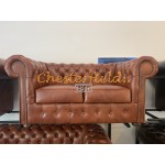 Classic 321 Antikwhisky Chesterfield Garnitur