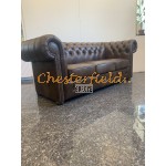 Classic XL Antik mittelbraun 3-Sitzer Chesterfield Sofa