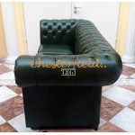 Classic XL Antikgruen 3-Sitzer Chesterfield Sofa 