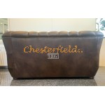 Monk Antikmittelbraun 3-Sitzer Chesterfield Sofa (A5M)