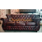 Monk Antikrot 3-Sitzer Chesterfield Sofa (A7)