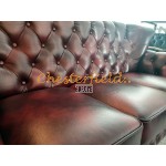 Monk Antikrot 3-Sitzer Chesterfield Sofa (A7)