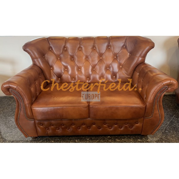 Monk Antikwhisky 2-Sitzer Chesterfield Sofa