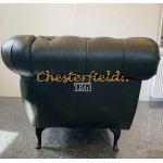 Recamiere Pompadour Chesterfield Linksseitig A8 Antikgruen