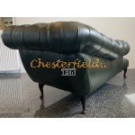 Recamiere Pompadour Chesterfield Rechtsseitig  A8 Antikgruen