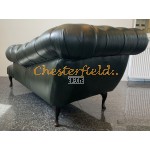 Recamiere Pompadour Chesterfield Linksseitig A8 Antikgruen