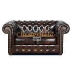 Classic Antikbraun 2-Sitzer Chesterfield Sofa