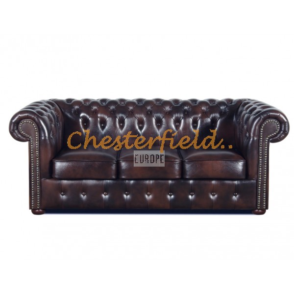 Classic Antikbraun 3-Sitzer Chesterfield Sofa