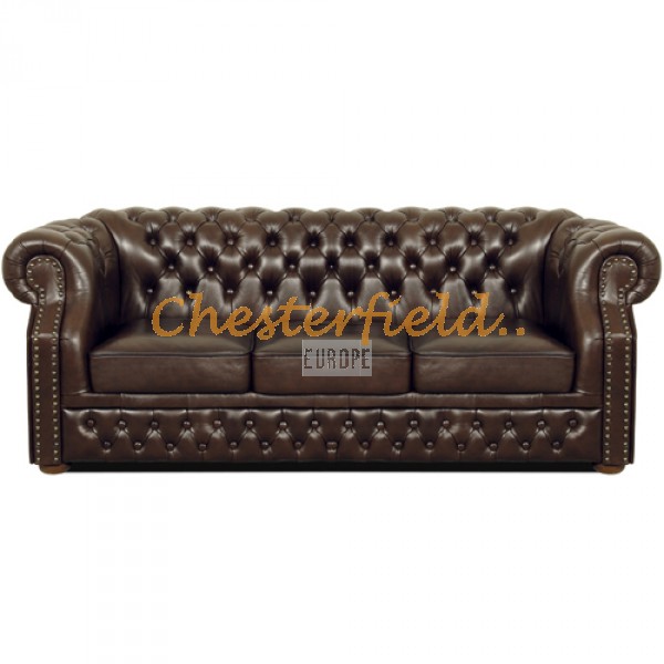 Windsor XL Antikbraun 3-Sitzer Chesterfield Sofa