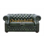 Windsor XL Antikgruen 2-Sitzer Chesterfield Sofa